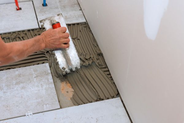 Bathroom Floor Renovation in Tulsa